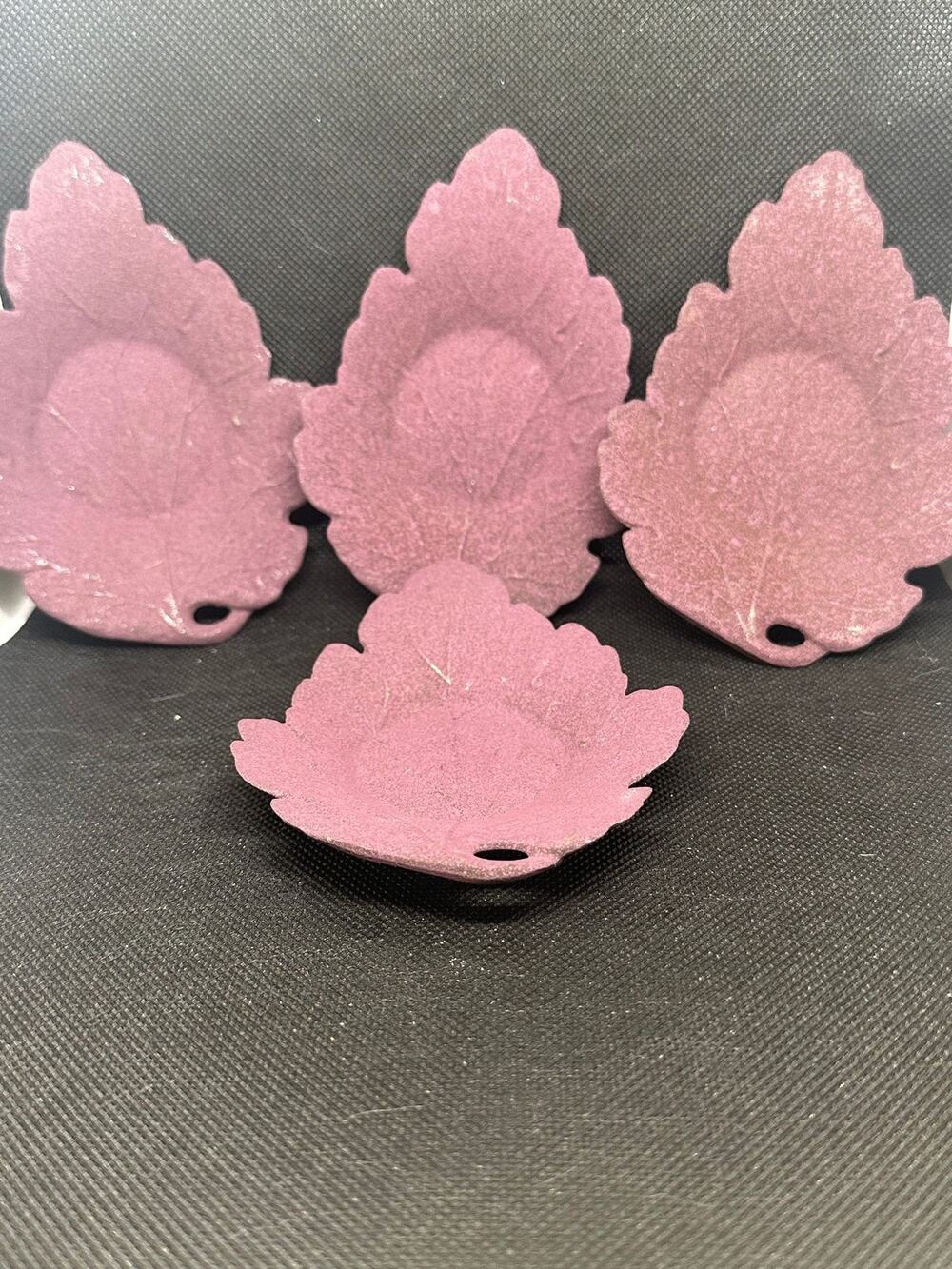 Rare Find! Iron PUR Oak Leaf Coasters- Set of 4